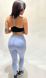 Load image into Gallery viewer, Pastel Blue Peachy leggings