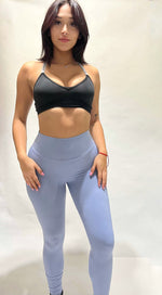 Load image into Gallery viewer, Pastel Blue Peachy leggings