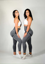 Load image into Gallery viewer, Grey Scrunch Butt Leggings