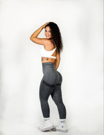 Load image into Gallery viewer, Grey Scrunch Butt Leggings