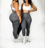 Load image into Gallery viewer, Grey Scrunch Butt Leggings