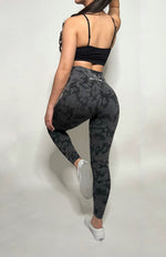 Load image into Gallery viewer, Black Camo Leggings
