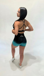 Load image into Gallery viewer, Aqua Ombré Shorts