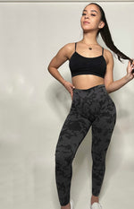 Load image into Gallery viewer, Black Camo Leggings