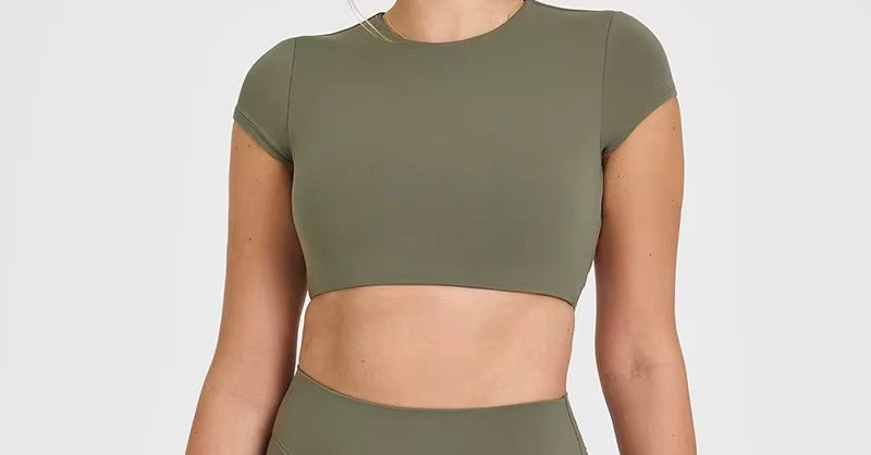 Olive Green Open Back Crop Top ••PRE-ORDER••