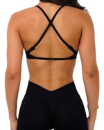 Load image into Gallery viewer, Vortex Black Sports Bra ••PRE-ORDER••
