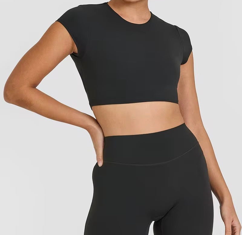 Black Open Back Crop Top ••PRE-ORDER••