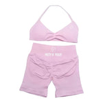 Load image into Gallery viewer, Peony Pink Sculpt Shorts **PRE-ORDER••
