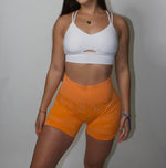 Load image into Gallery viewer, Orange Camo Shorts
