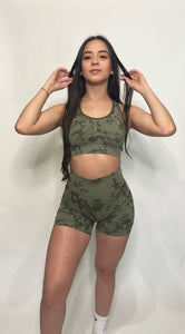 Army Green Camo Shorts