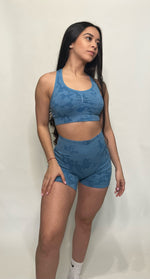 Load image into Gallery viewer, Sky Blue Camo Shorts
